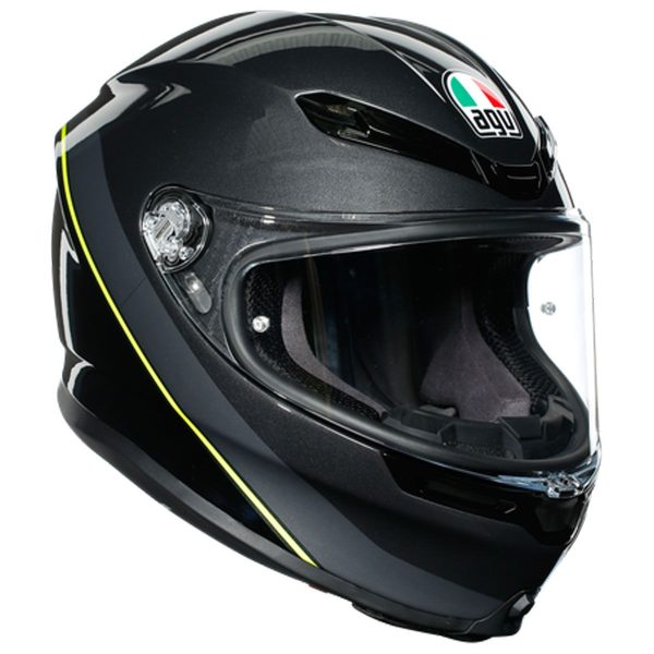 AGV K6 Minimal Gunmetal / Black / Fluo Yellow