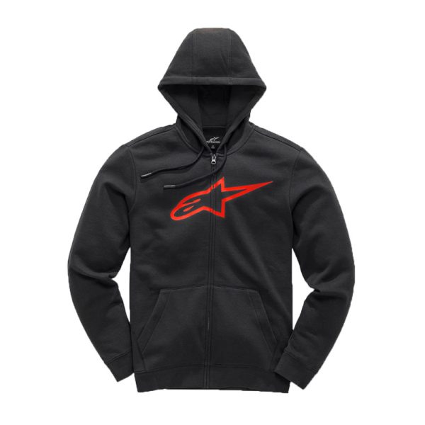 Alpinestars Ageless Zip V3 Hoodie Black Red